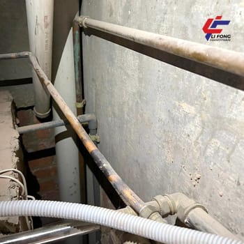 New installation re piping of copper pipe