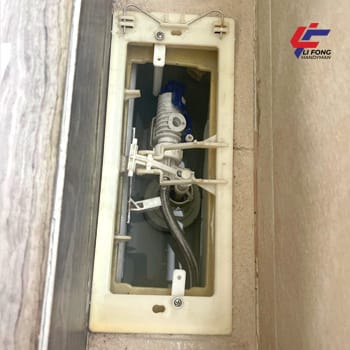 Toilet flush system toilet flush tank installation replacement (Inside-toilet-cistern)