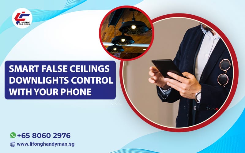 Smart False Ceilings Downlights Control with Your Phone 1 False ceiling downlights